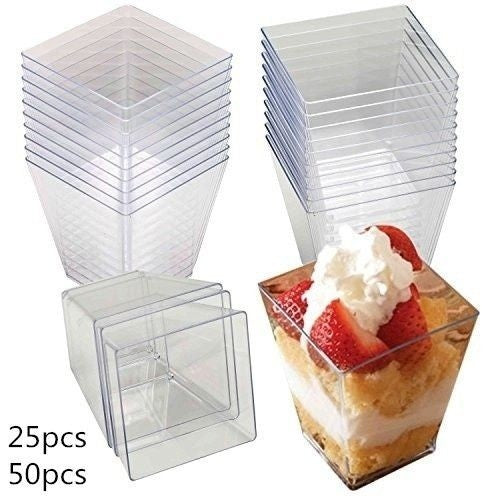 كاسات حلويات مربع