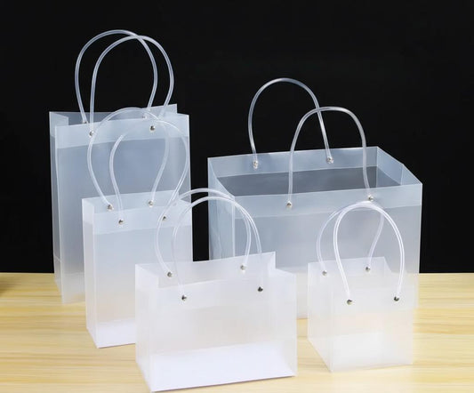 اكياس هدايا عريضه شفافة