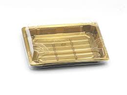 علب سوشي ذهبي